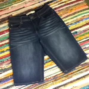 Est 1946 Denim Shorts with Whiskered Front #1799
